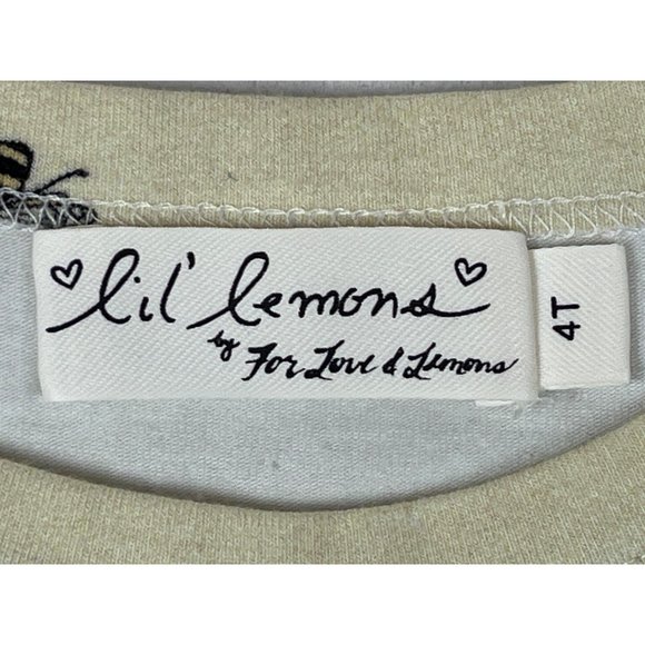 Lil Lemons Baby T Shirt Yellow Bumblebee Design Sz 4T - NWT - Picture 4 of 8